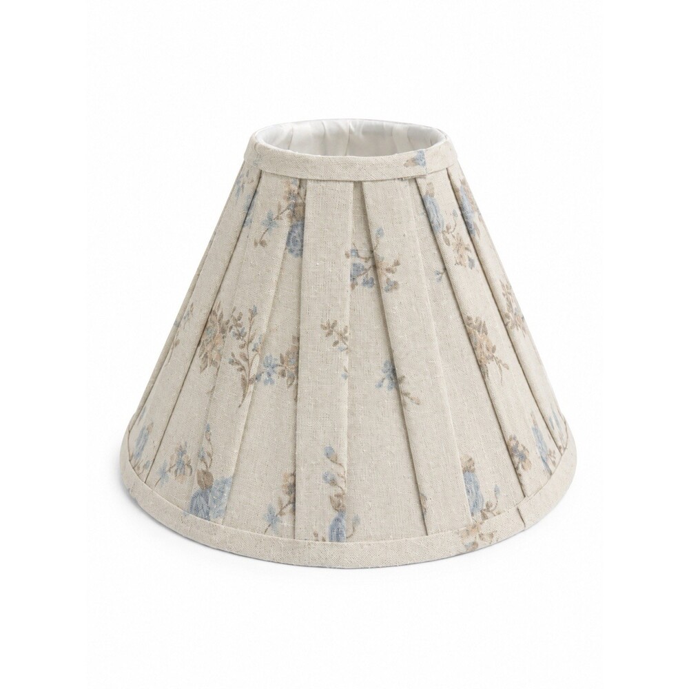 Pleated Vintage Floral Lamp Shade